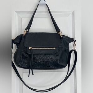 Vince Camuto Black Leather Satchel